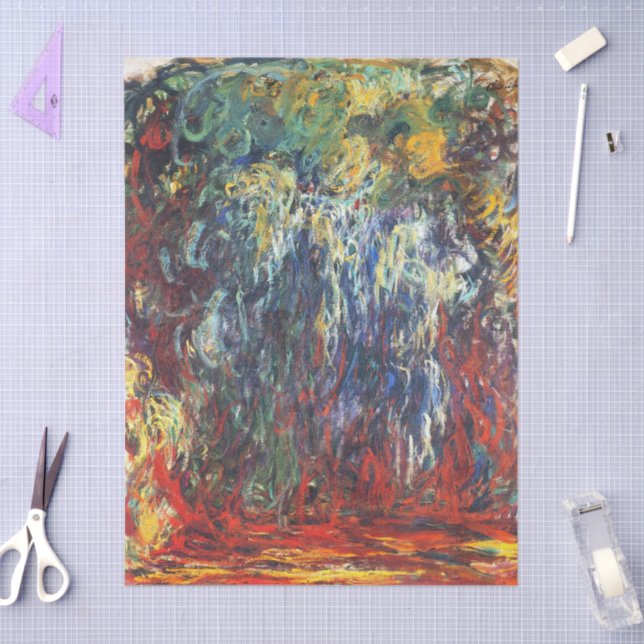 Papel De Seda Llorando en Giverny (por Claude Monet) (Artesanía)