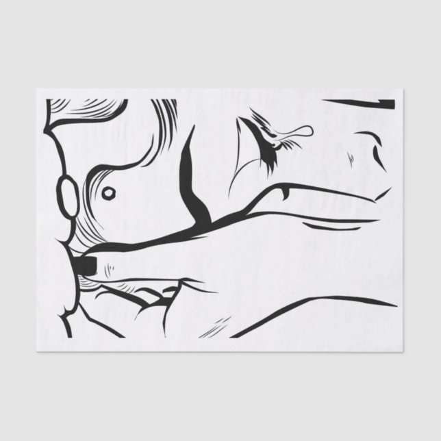 Papel De Seda Llorar de mujeres de arte pop (Anverso)