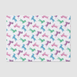 Papel De Seda Llover a Doxies coloreados pastel lindo de los