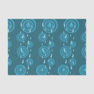 Papel De Seda Lluvia azul