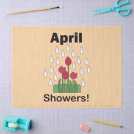 Papel De Seda Lluvia de Abril Flor Floral de Margarita Rosa