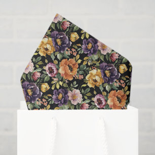 Papel De Seda Lluvia de Boda de Flores Amarillas Rosadas Purpura