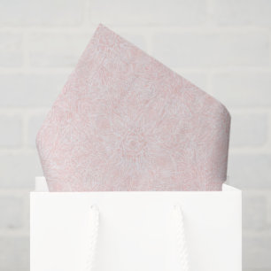 Papel De Seda Lluvia de Boda Floral Rosa Sonrosado