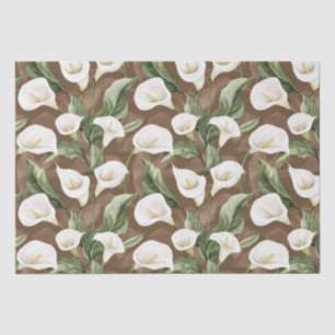 Papel De Seda Lluvia de Novia Floral de Lirio de Calla Blanco Ma