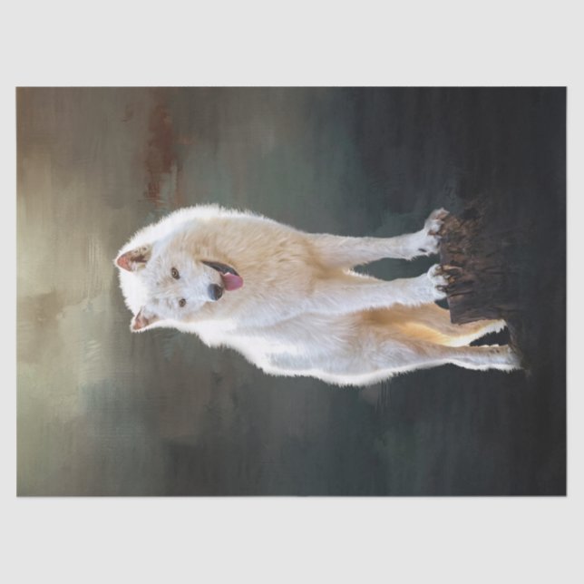 Papel De Seda Lobo ártico (Anverso)