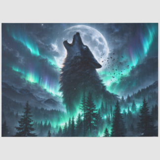 Papel De Seda Lobo Aurora