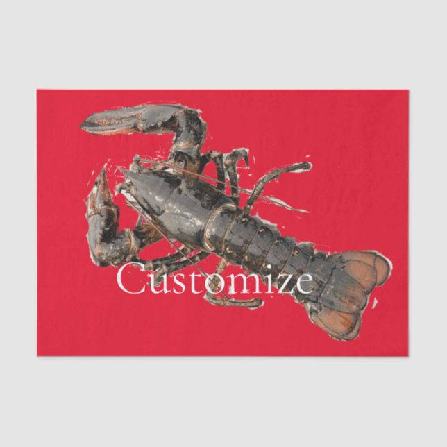 Papel De Seda Lobster de Maine fresco Thunder_Cove (Anverso)