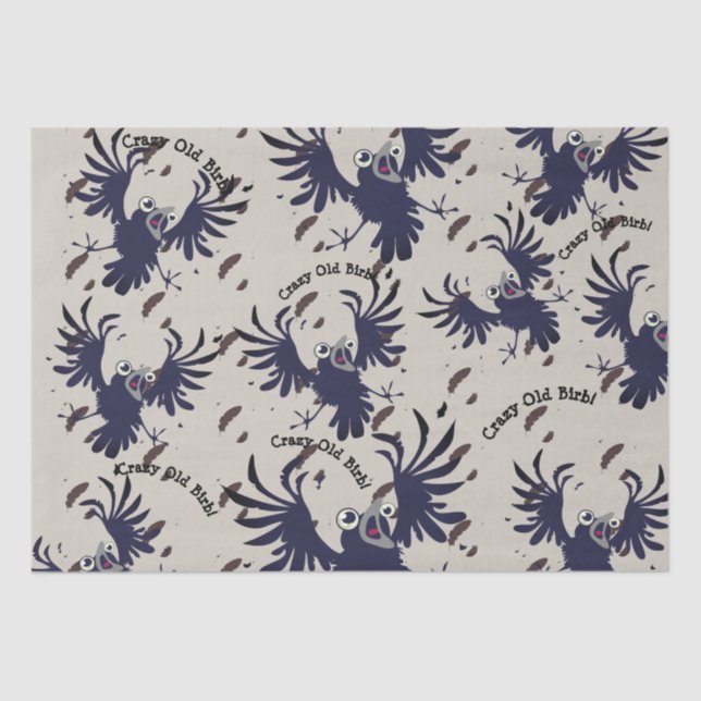 Papel De Seda Loco Birb Raven (Anverso)