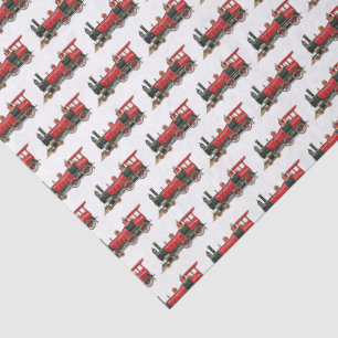 Papel De Seda Loco de Vapor Rojo 