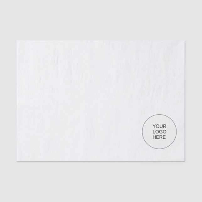 Papel De Seda Logo comercial de envío de plantillas aquí (Anverso)