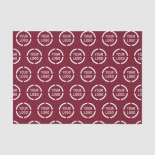 Papel De Seda logo de la empresa Personalizado de marca burgundy