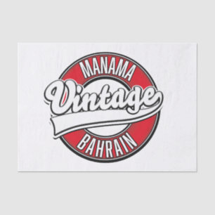 Papel De Seda Logo de Manama Bahrain Vintage