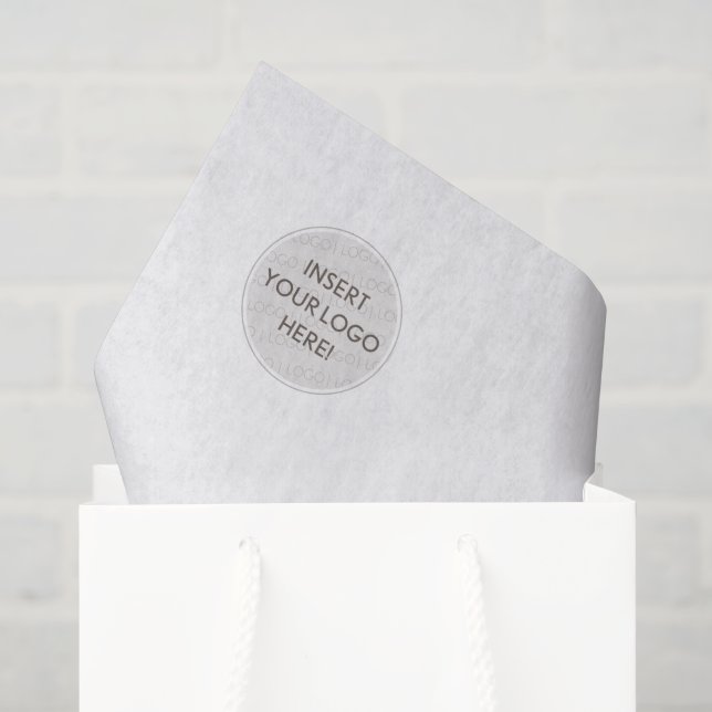 Papel De Seda LOGO EMPRESARIAL MARCA moderno simple extra grande (Bolsa de regalo)