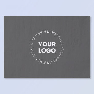 Papel De Seda Logotipo de empresa minimalista moderno/ cualquier