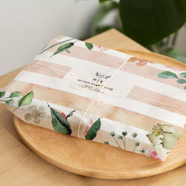 Papel De Seda Logotipo de marca ecológica artesanal Decoupage