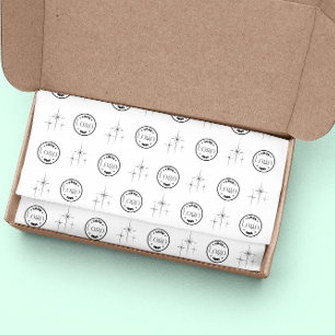 Papel De Seda Logotipo de negocio personalizado