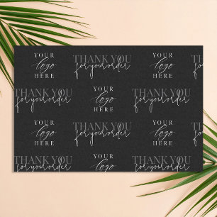 Papel De Seda Logotipo de negocios Minimalista moderno Gracias