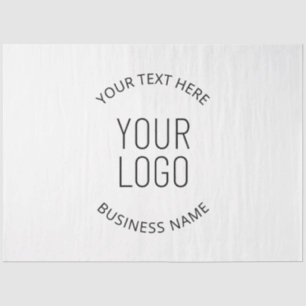 Papel De Seda Logotipo de su empresa y mensaje personalizable