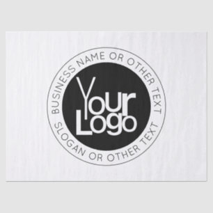 Papel De Seda Logotipo de su empresa y texto editable moderno y 