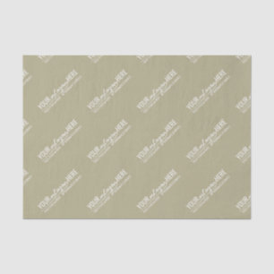 Papel De Seda Logotipo empresarial moderno orgánico verde salvia
