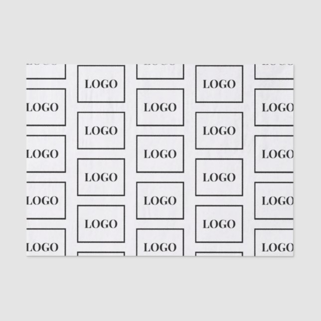 Papel De Seda Logotipo Empresarial Personalizado (Anverso)