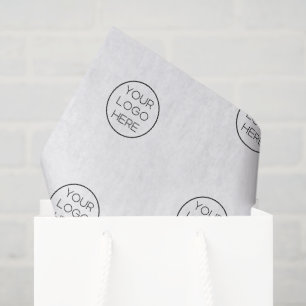 Papel De Seda Logotipo empresarial personalizado minimalista ele