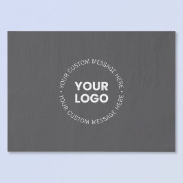 Papel De Seda Logotipo minimalista moderno de la empresa/cualqui