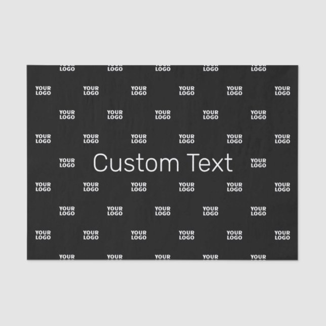 Papel De Seda Logotipo o diseño moderno con cualquier imagen (Anverso)