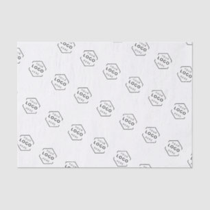 Papel De Seda Logotipo personalizado negro de empresa comercial