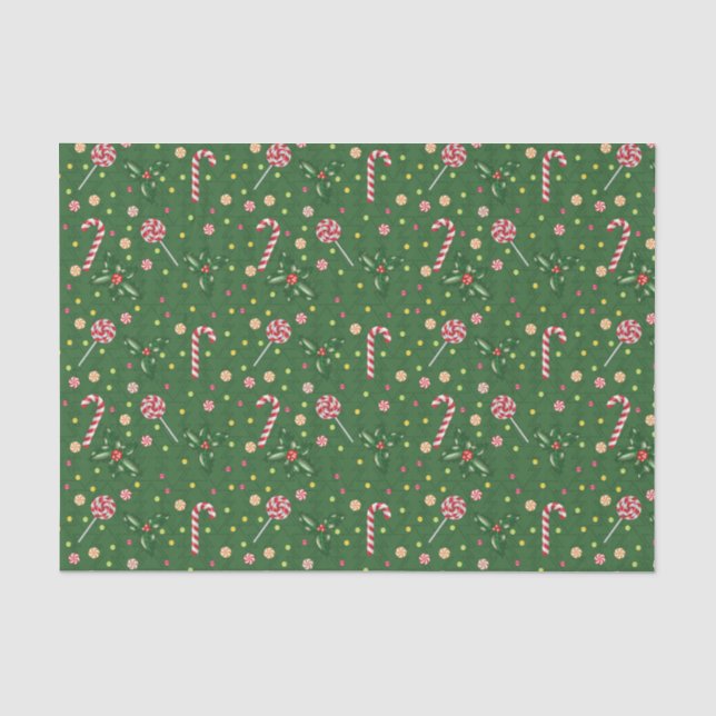Papel De Seda Lollipops de menta (Anverso)