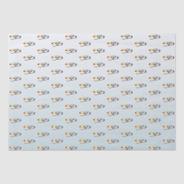 Papel De Seda Lombrices Cohete (Anverso)