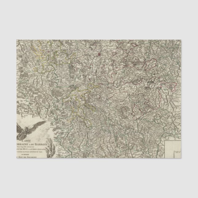 Papel De Seda Lorena, Barrois, Francia (Anverso)