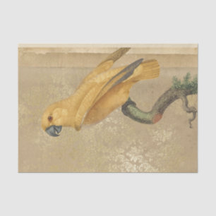 Papel De Seda Loro dorado vintage