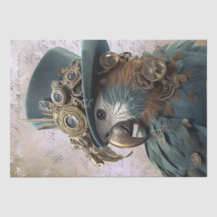 Papel De Seda Loro Steampunk