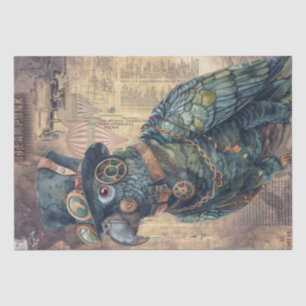 Papel De Seda Loro Steampunk