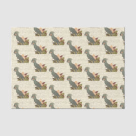 Papel De Seda Loro tropical vintage