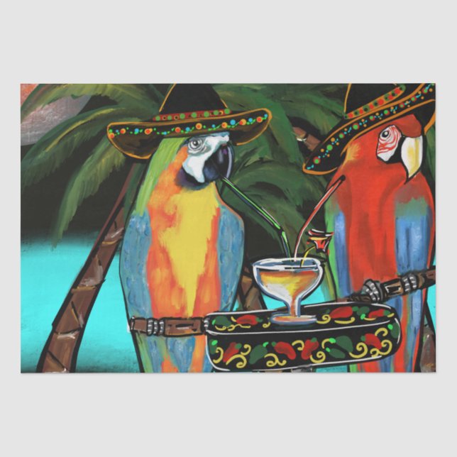 PAPEL DE SEDA LOROS DEL CINCO DE MAYO    (Anverso)