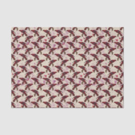 Papel De Seda loros rojos