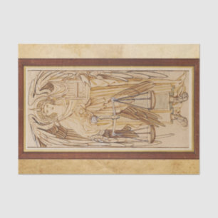 Papel De Seda Los ángeles de los tronos de la jerarquía por Burn