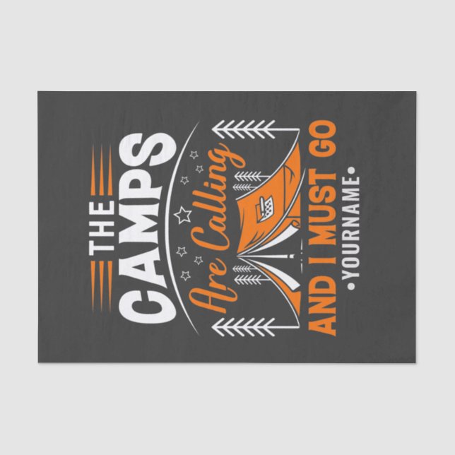 Papel De Seda Los Campamentos Están Llamando Y Debo Ir (Anverso)