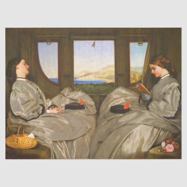 Papel De Seda Los compañeros de viaje de Augustus Leopold Egg (Anverso)