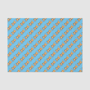 Papel De Seda Los Corgis del Corgi persiguen el Pembroke feliz