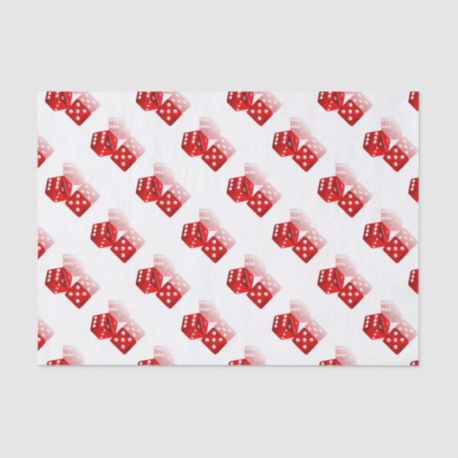 Papel De Seda Los dados rojos de Las Vegas (Anverso)