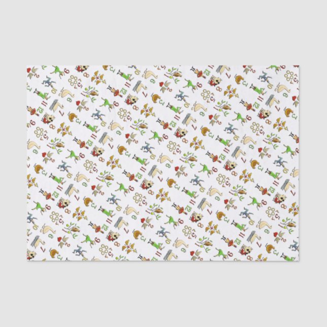 Papel De Seda Los doce días de navidad (Anverso)