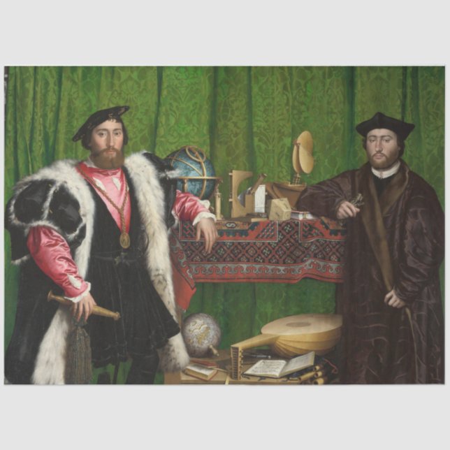 Papel De Seda Los embajadores, Holbein el menor (Anverso)