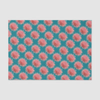 Los erizos de mar rosado en el Verde azulado