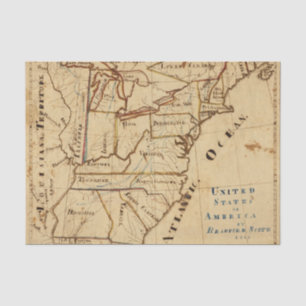 Papel De Seda Los Estados Unidos de América 2