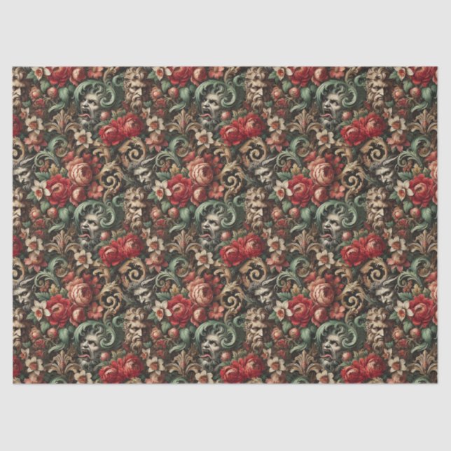 Papel De Seda Los hermanos verdes - victoriano gótico (Anverso)