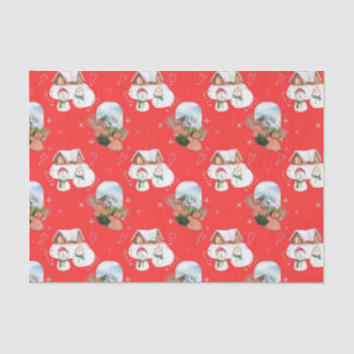 Papel De Seda Los hombres de nieve y los Navidades de los festiv