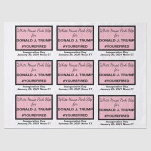 Papel De Seda Los ídolos de deslizamiento rosa de la Casa Blanca